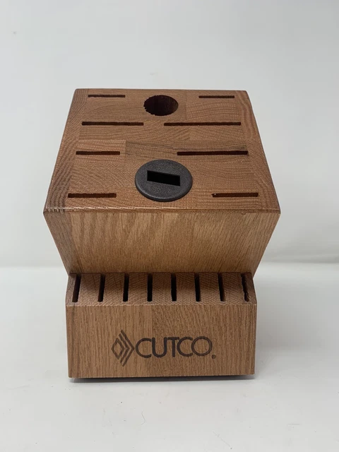 CUTCO 1748 R  HOMEMAKER 18 Slot Knife Block ( 8 Steak Slots ) Cherry Finish