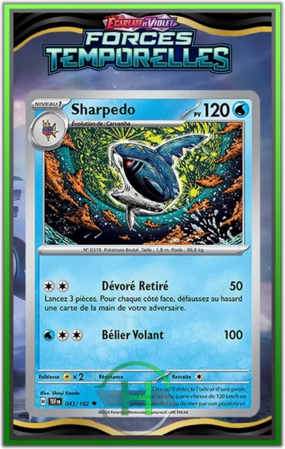 Sharpedo - EV5:Temporal Forces - 043/162 - New French Pokemon Card