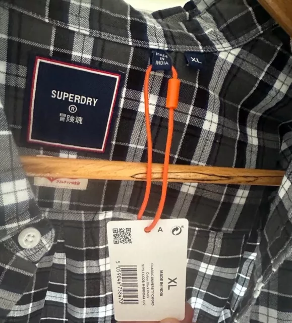 Mens Superdry Long sleeve shirt Size XL 3