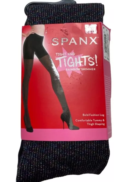 Spanx Luxe Leg Tights Size C Opaque Very Black Fh3915 for sale