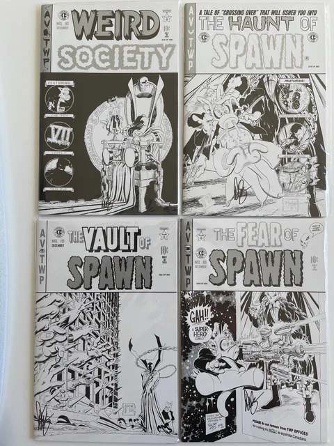 Spawn #10 ten Remastered Platinum Variant Set Cerebus Limited to 300 EC Signed