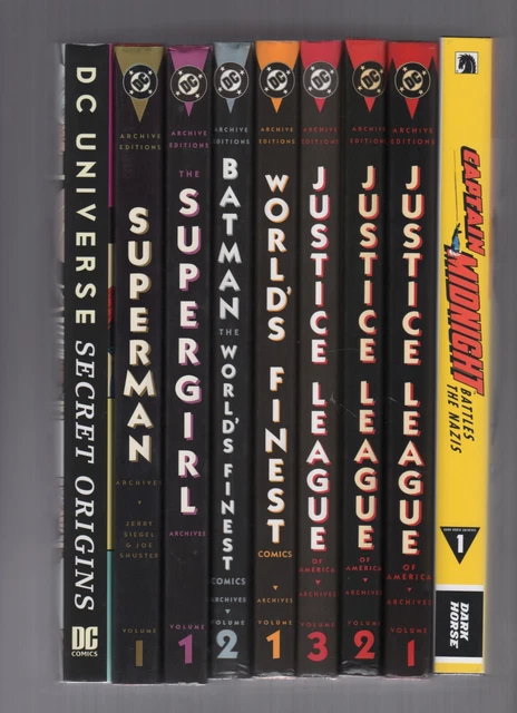 DC ARCHIVE EDITIONS MARVEL MASTERWORKS DARK HORSE JLA NEW 52 & Other Hardcover