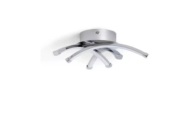 Argos Home Criss Cross Flush To Ceiling Light - Chrome 9303739 R