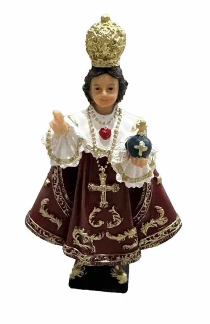 Infant of Prague Jesus Figurine Resin Statue Religious Ornament Sculpture