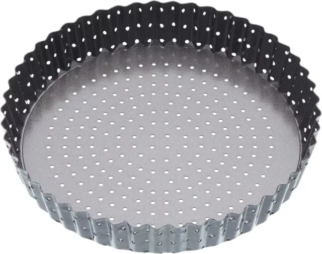 MasterClass Crusty Bake Stagno Quiche Rotondo Antiaderente Forato Flussato - 20 cm KCrft
