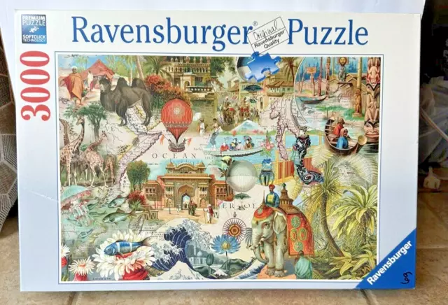 Ravensburger 170616 Puzzle 3000 pieces Flowery Mountains 48x32 used  sorted