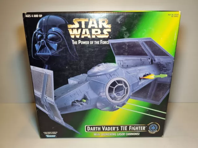 Star Wars POTF Power of the Force Darth Vaders Tie Fighter 1996 Kenner