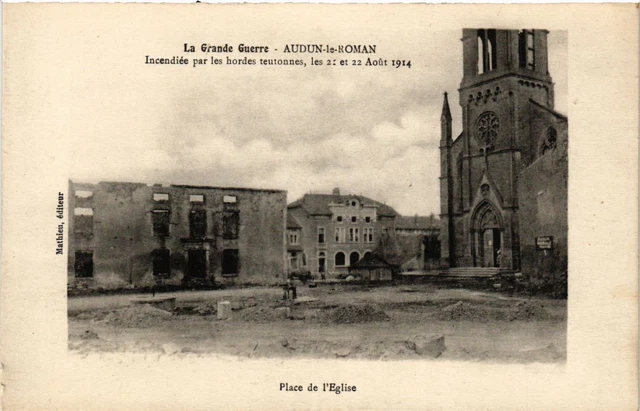 CPA AK Military AUDUN-le-ROMAN - Fire by the Teutonic Hordes (362288)