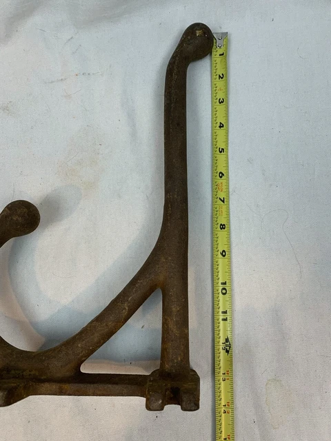 Antique Bridle Hooks Horse Tack Bracket Cast Iron 14" Extra Large c879 5