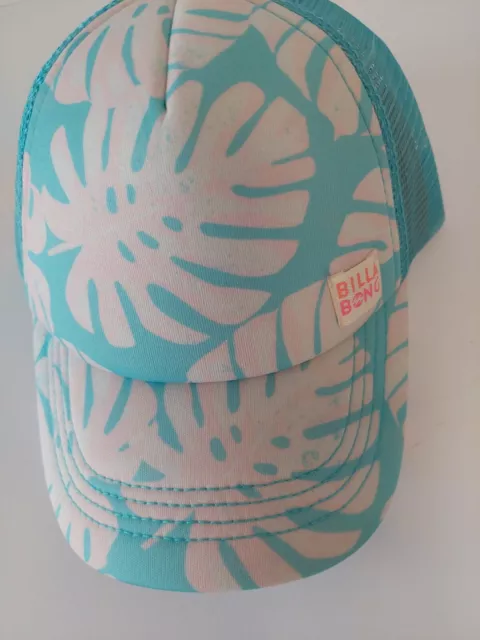 BILLABONG CAP HAT NEW SHADY PALMS Toddler 1 - 3 Trucker Floral Beach Adjust Surf