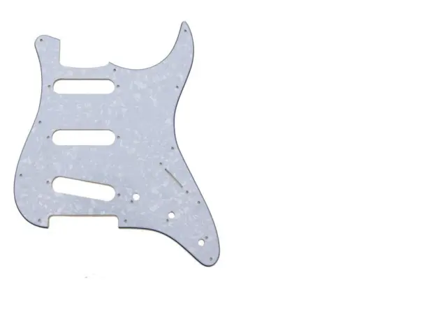 1 Electric Guitar SSS Pickguard For Fender Stratocaster Strat 3 Ply White Pearl