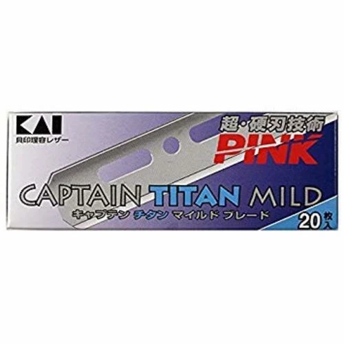 Hojas de recarga suave Titan 20 hojas de Kai Razors B-CAPT