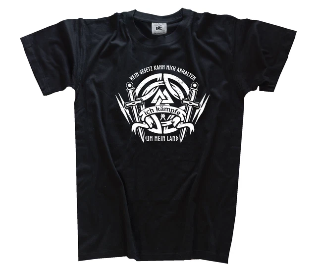 Nessun Legge Kann Me Abhalten-Ich Lotta Del Mio Land Vichingo T-Shirt S - 3XL