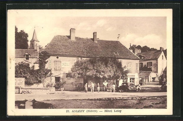 CPA Anlezy, Hôtel Loisy 1953