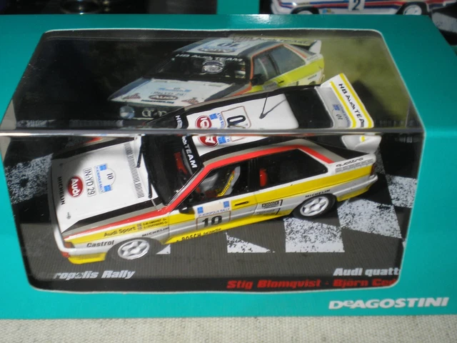 Miniature Audi Sport Quattro 1/43 Trofeu Sport Quattro No.2 HB Team Rallye Du Var 1984 B Darniche A Mahe