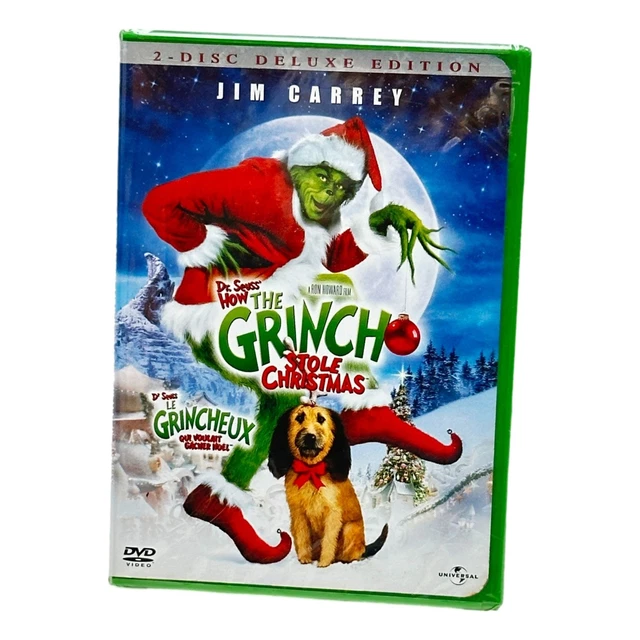 HOW THE GRINCH Stole Christmas DVD 2Disc Set Deluxe Ed Jim Carrey New