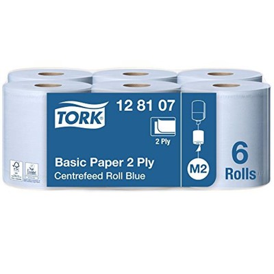 2 Veli 125M Estrazione Centrale Bianco Tork 601502 Plus Carta per Asciugatura Premium 2 Rotoli 