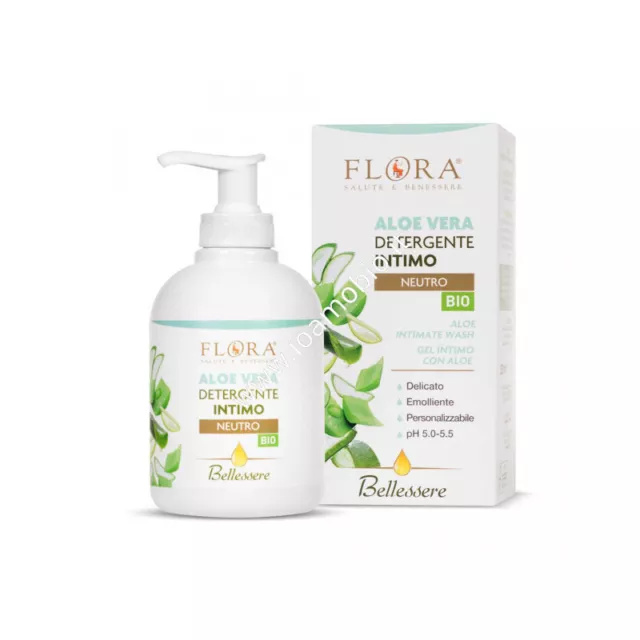 Detergente Intimo Neutro Aloe Vera pH 5.0 - 5.5 - Flora