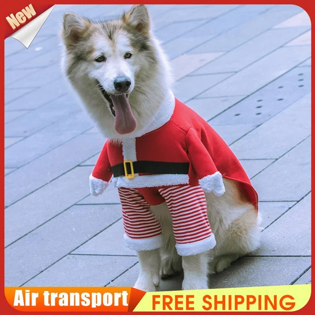 SANTA CLAUS CAT Sweater Comfortable Winter Dog Sweater Dogs
