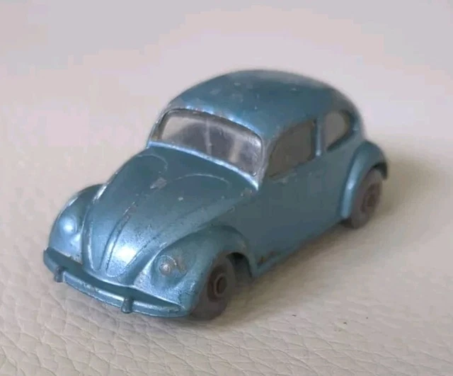Matchbox Series 25 – Volkswagen Sedan 1956/1964, échelle 1/54, Bleu Métallisé, Boîte D'origine