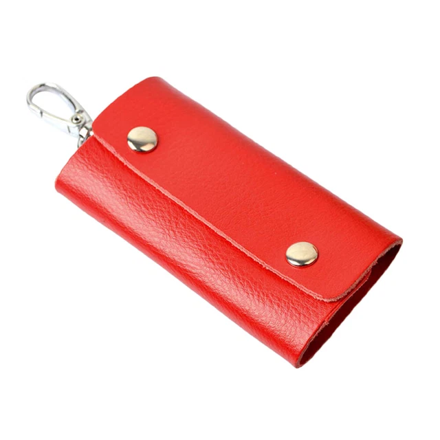 Portachiavi In Vera Pelle 8x5x2.5 Cm – Piccola Borsa Porta Chiavi Con Scomparto Nascosto, Portafoglio Da Uomo E Donna