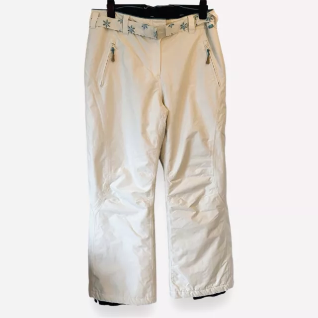 TCM POLAR DREAMS TCM Ivory White RECCO Snowboarding Ski Trousers Size 18 Belted 39.99 PicClick UK