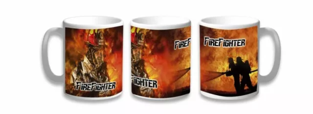ALBAINOX Firefighter Kaffeebecher Kaffeetasse mit Feuerwehr Printmotiv Neu/Ovp