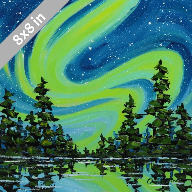 Amazon.com: ZXHYWYM Northern Lights Wall Art Aurora Borealis