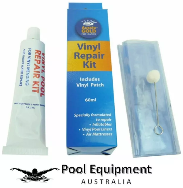 Vinyl Repair Kit for Swimming Pool Liner Inflatables Air Mattress Underwater
