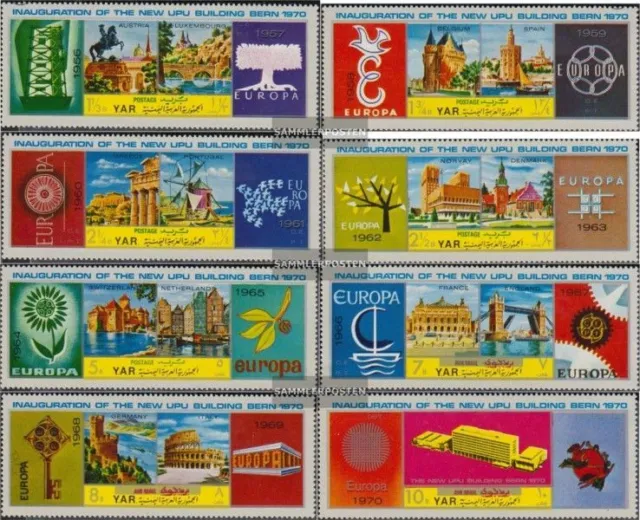 Nordjemen (Arabische Rep.) 1109-1116 (kompl.Ausg.) postfrisch 1970 Weltpostverei