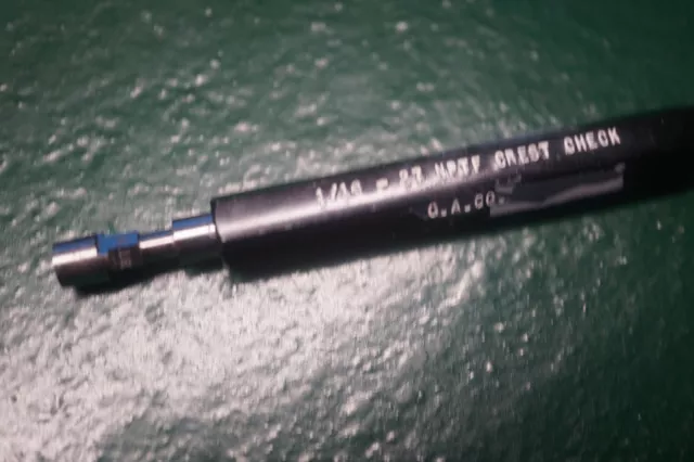 Gage Assembly Thread Plug Gage 1/8-27 NPTF Crest Check Gage
