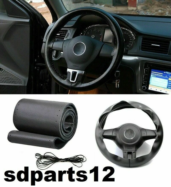 Housse De Volant Simili Cuir Pour Renault Clio 3 (2005-2012) - Ajustement Personnalisé, Antidérapante