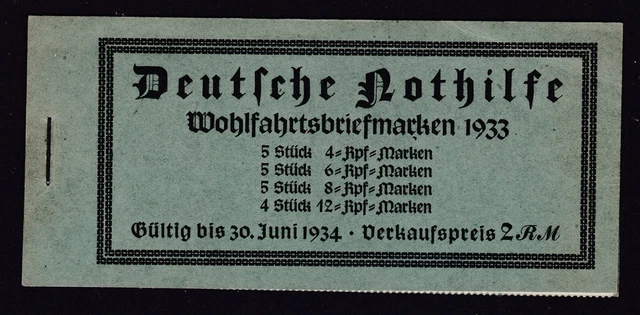 Deutsches Reich Markenheftchen Mi.-Nr. 34.3 postfrisch