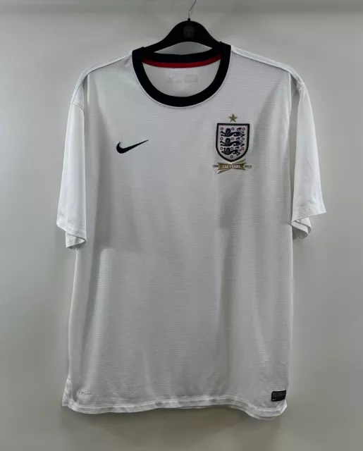 England 150th Anniversary Home Football Shirt 2013 Adults XXL Nike D126