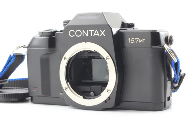 LCD Works![Near MINT w/ Strap] Contax 167MT 35mm SLR Film Camera From JAPAN