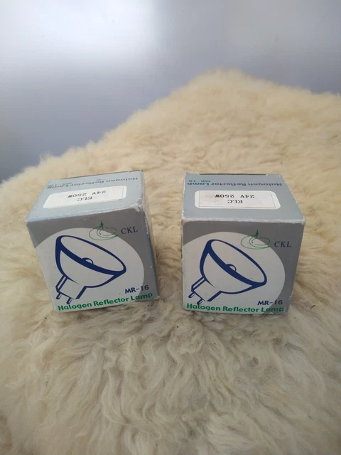 Bombilla Halógena Clk 24V250W (2) 24 Voltios 250 Vatios Bombilla Potente - Nunca Usada