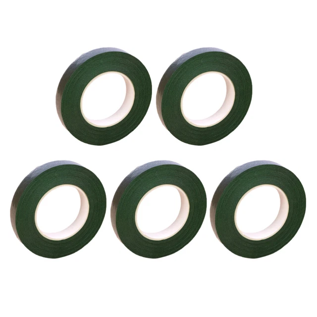 5 rollos cinta adhesiva verde de jardinería cinta autoadhesiva multiusos