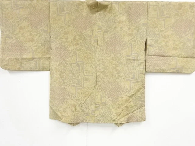 42696# Japanese Kimono / Haori / Woven Geometric