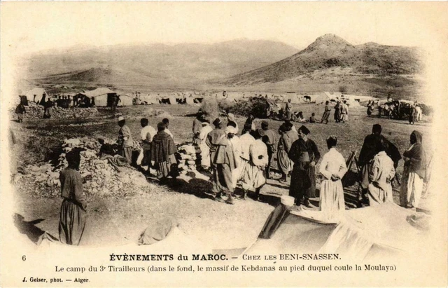 CPA AK Geiser 6 evenements du Maroc Le camp du 3e Tirailleurs MAROC (757906)