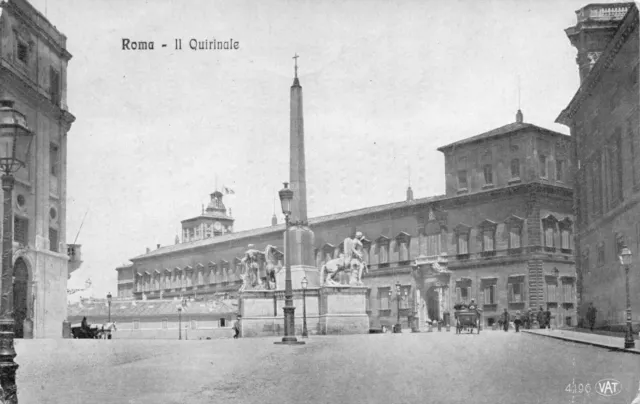 Vintage Italy Postcard, Palazzo del Quirinale, Roma, Rome HV2