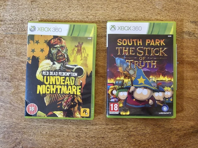 XBox 360 South Park Stick Of Truth & Red Dead Redemption Undead Nightmare WORKIN