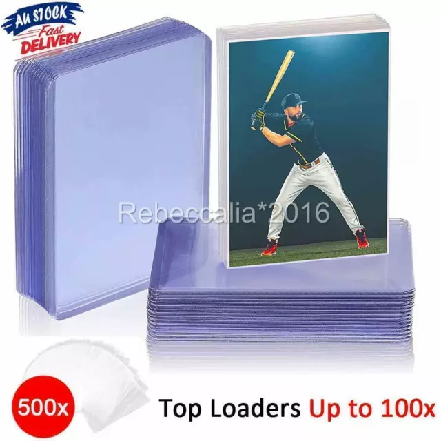 Up to 100x Toploaders thin Top Loader Hard Card Holder 35PT 3x4"Pokemon NBA MTG