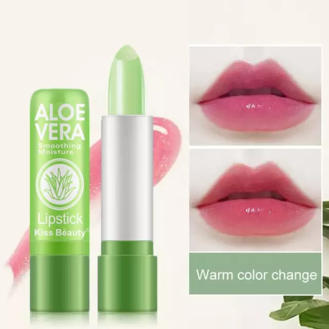 Aloe Vera Lippenstift Lippenbalsam Farbe Mood Changing LongLasting Moisturizing