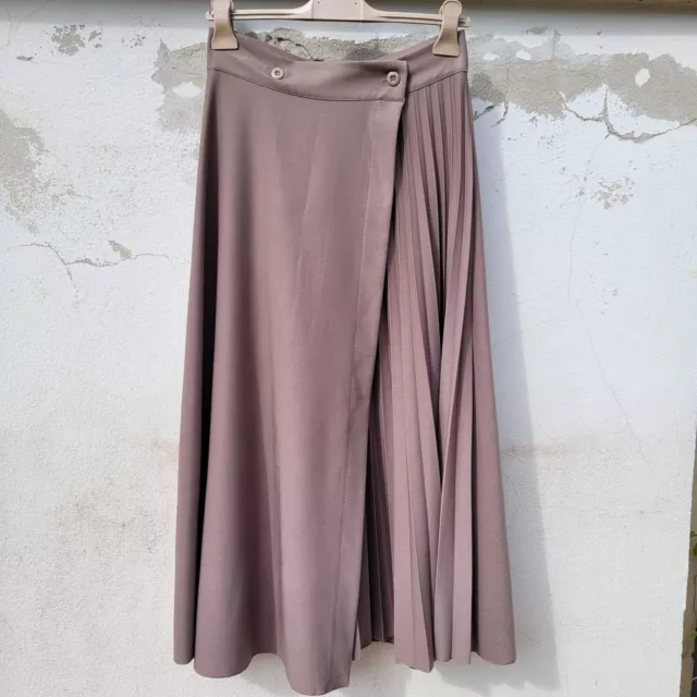 Maxi Gonna Donna Lunga A Line skirt  pleated plissè assimetrica made in italy