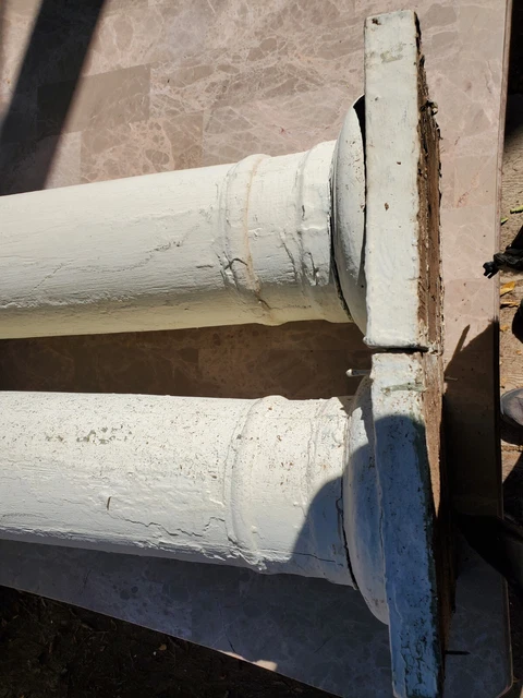 antique wood columns