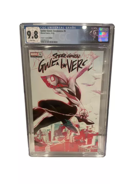 Marvel Spider-Gwen Gwenverse #5 Frankie’s Comics Variant CGC 9.8 Custom Label