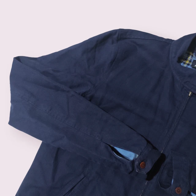 Giacca Harrington Classica Retro - Fodera Tartan, Chiusura A Bottoni, Stile Britannico - Foto 4