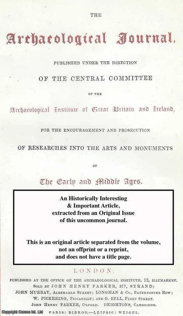 Minor Medieval Monumental Sculpture In The East Midlands. An Original Article Fr