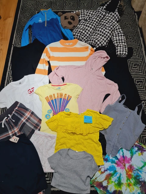 #C51 Enorme pacchetto di vestiti per ragazze 11-12 anni GEORGE NEXT CRAGHOPPERS H&M TOPSH