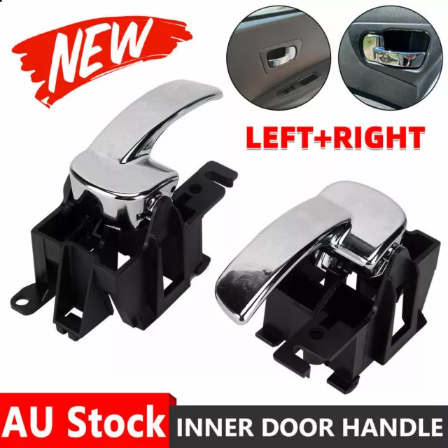 Pair Inner Door Handle For Nissan Pathfinder R51/Navara D40 05~13 Front / Rear